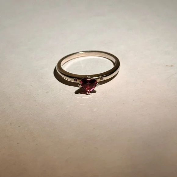 Pandora “You and me” sparkling red bear ring. size 7 excellent used condition - Picture 2 of 5
